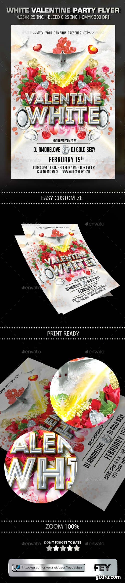 GR - White Valentine Party Flyer 9912162