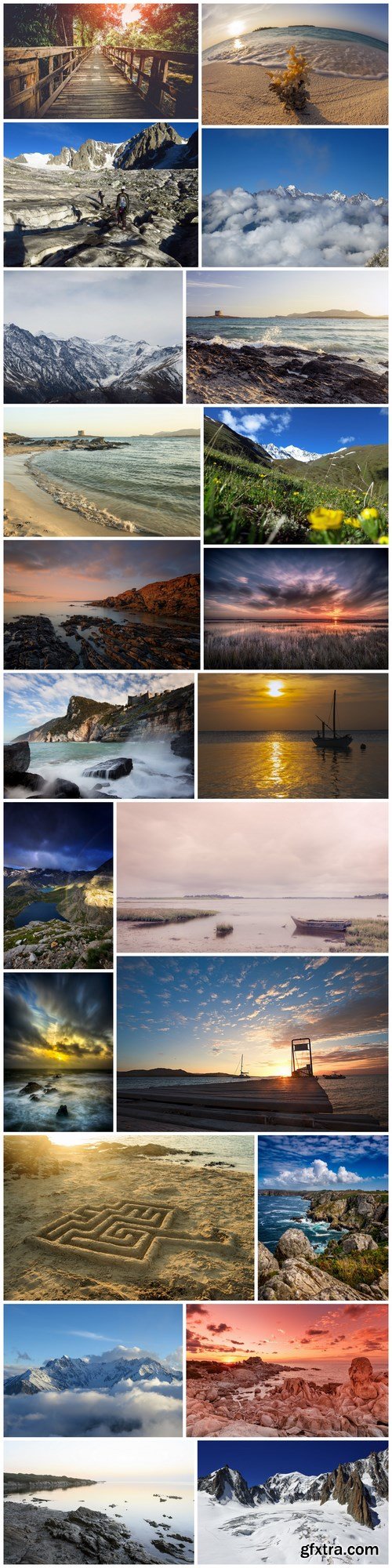 Beautiful natural landscapes, sunsets and sunrises - 22xUHQ JPEG