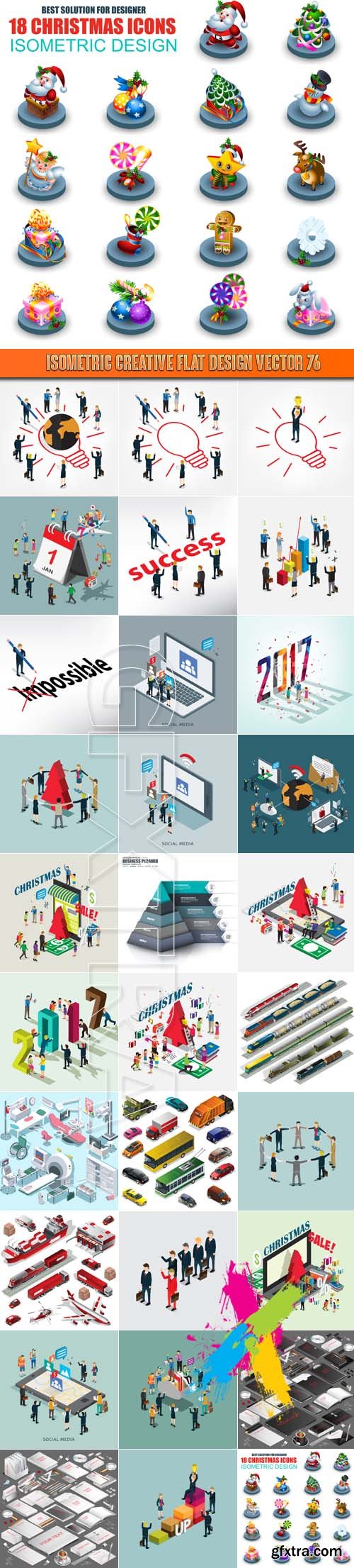 Isometric creative flat design vector 76