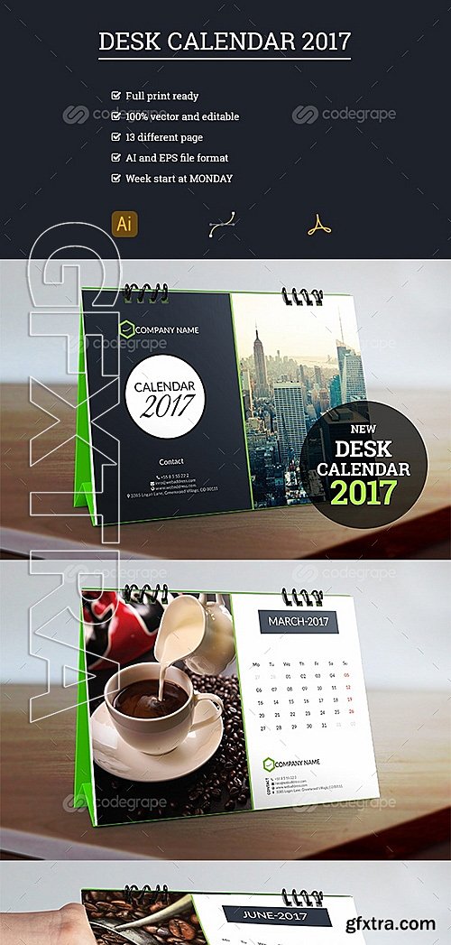 Desk Calendar 2017 9889