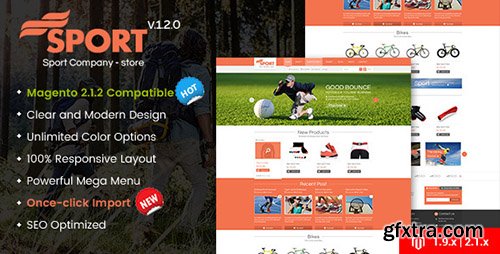 ThemeForest - SM Sport v1.2.0 - Responsive Magento 1.9 and Magento 2 Theme - 5296906