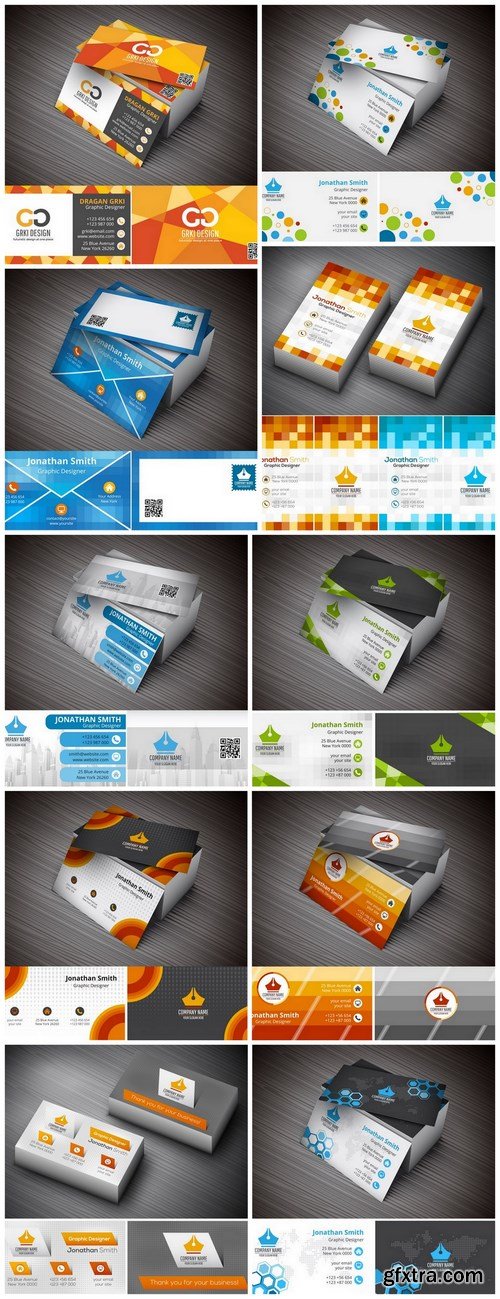 Business Card -10 EPS Vector Stock