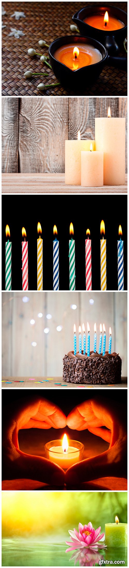 Set of candles - 6UHQ JPEG