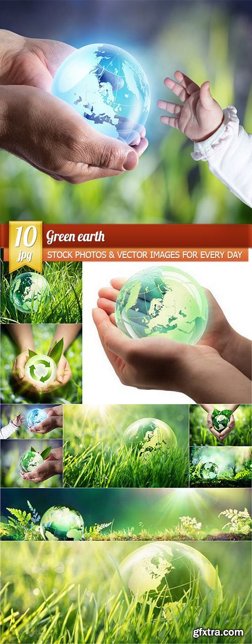 Green earth, 10 x UHQ JPEG