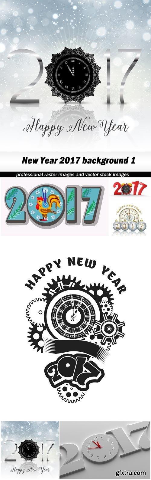 New Year 2017 background 1 - 6 UHQ JPEG