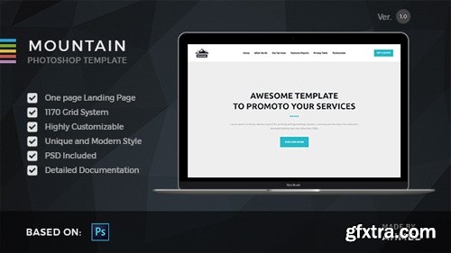 ThemeForest - Mountain - Marketing PSD Template 19126012