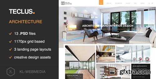 ThemeForest - Teclus - Architecture PSD Template 15352079