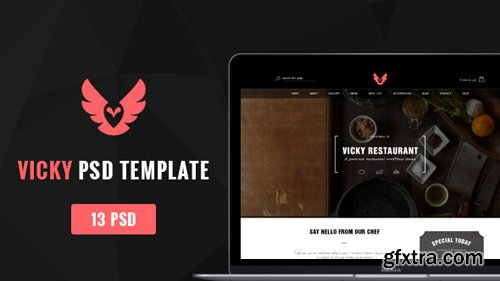 ThemeForest - Vicky - Restaurant PSD Template 10982078