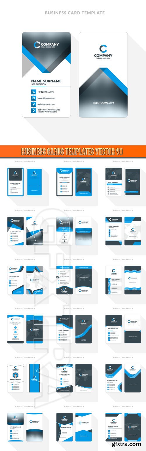 Business Cards Templates vector 90