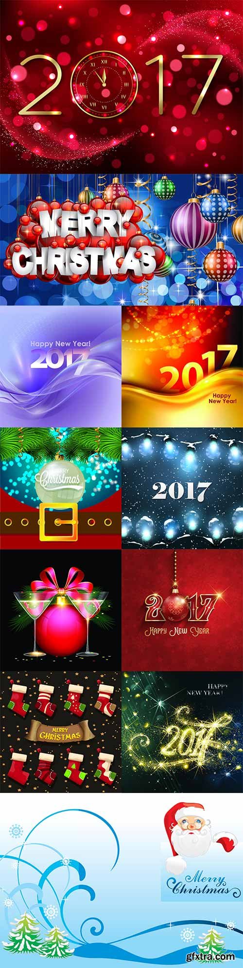 2017 Christmas vector - 10