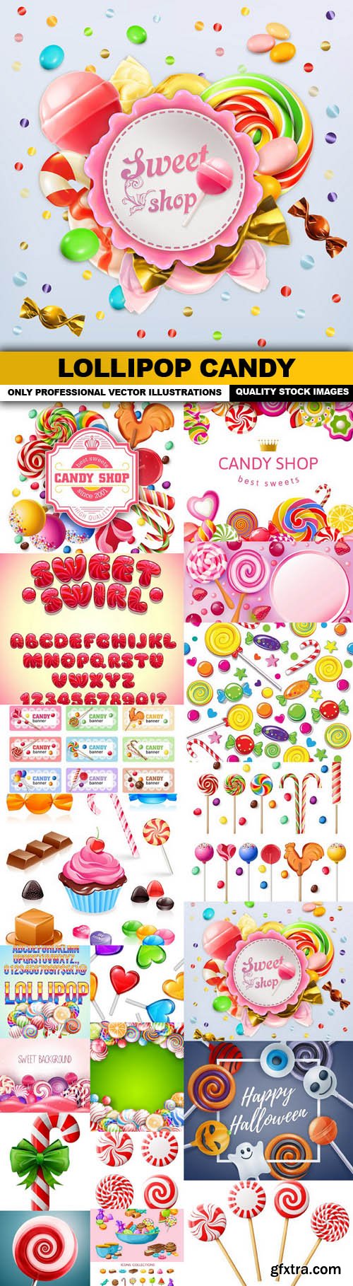 Lollipop Candy - 20 Vector