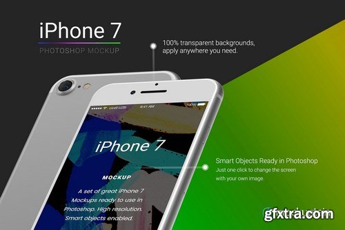 CM - Iphone 7 Mockup White Full Pack 1118279