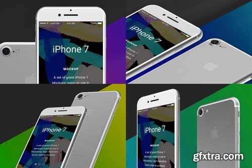 CM - Iphone 7 Mockup White Full Pack 1118279