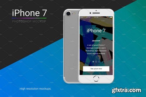 CM - Iphone 7 Mockup White Full Pack 1118279