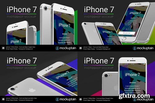 CM - Iphone 7 Mockup White Full Pack 1118279