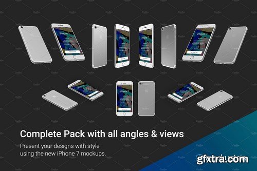 CM - Iphone 7 Mockup White Full Pack 1118279