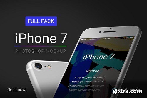 CM - Iphone 7 Mockup White Full Pack 1118279