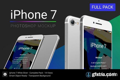 CM - Iphone 7 Mockup White Full Pack 1118279