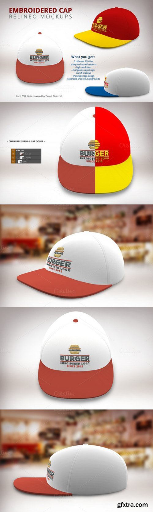 CM - Embroidered Cap Logo Mockup Pack 467944