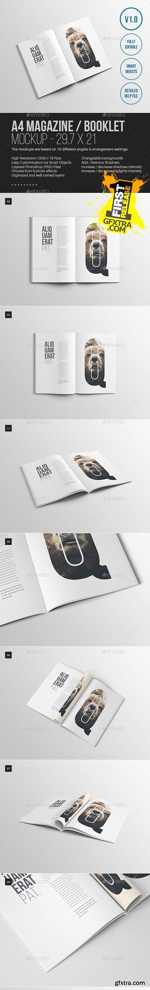 Graphicriver - A4 Magazine Mockup 10405081