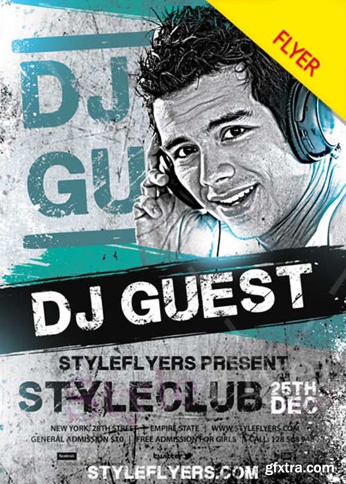 Dj Guest V11 PSD Flyer Template