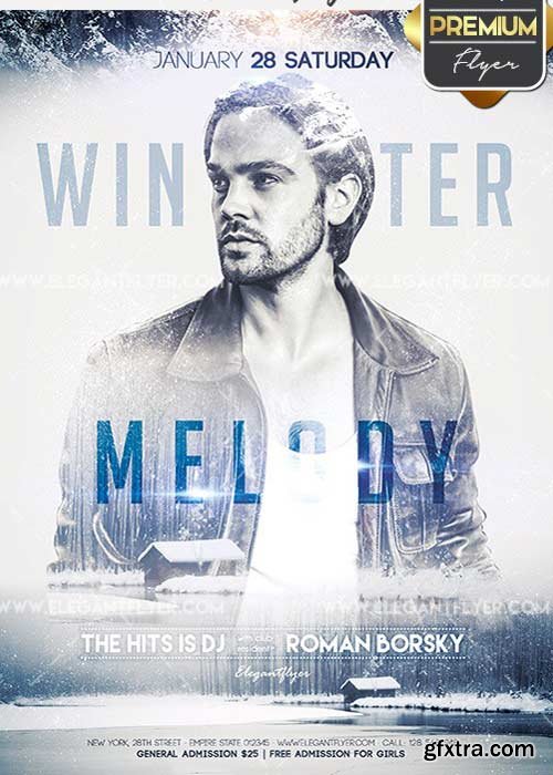 Winter Melody V2 Flyer PSD Template + Facebook Cover