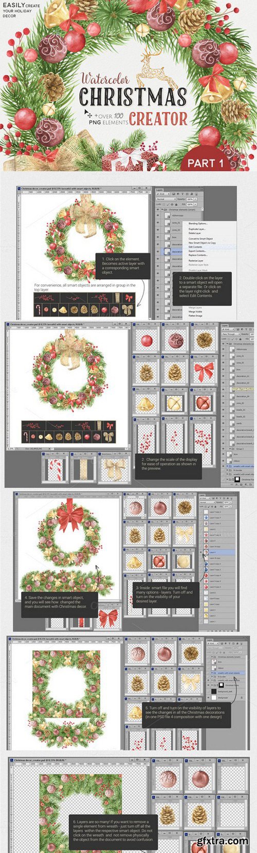 CM - Watercolor Christmas Creator Pack #1 443292