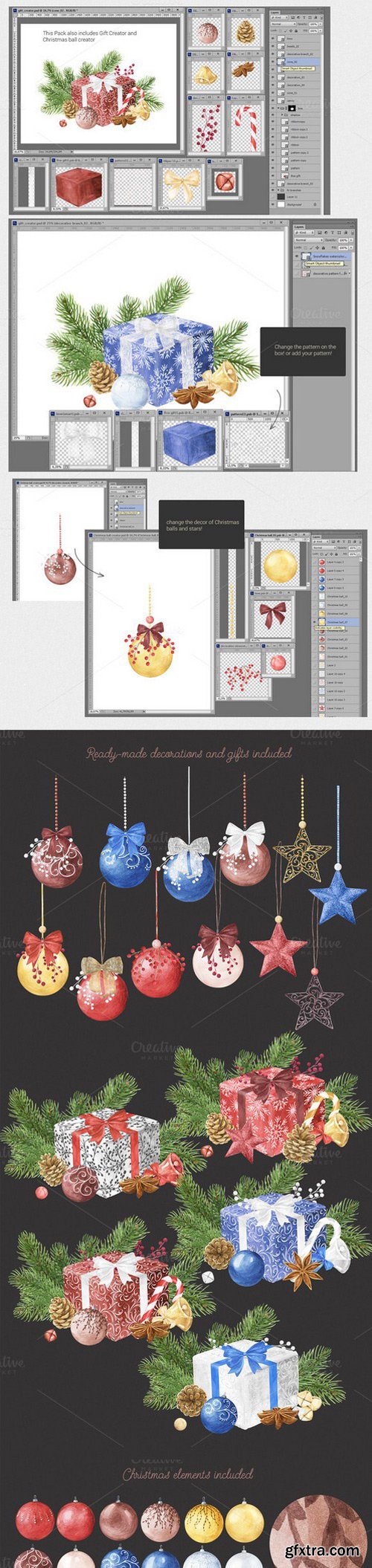 CM - Watercolor Christmas Creator Pack #1 443292