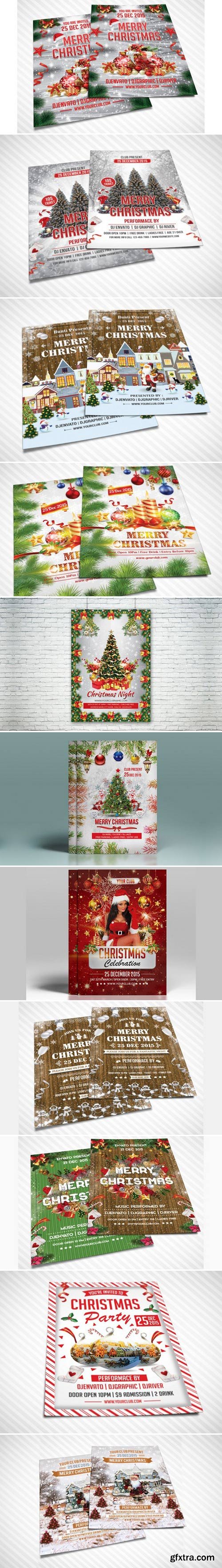 CM - Merry Christmas Flyer Bundle 475832