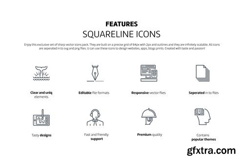 CM - Square line icons 972944 - $58