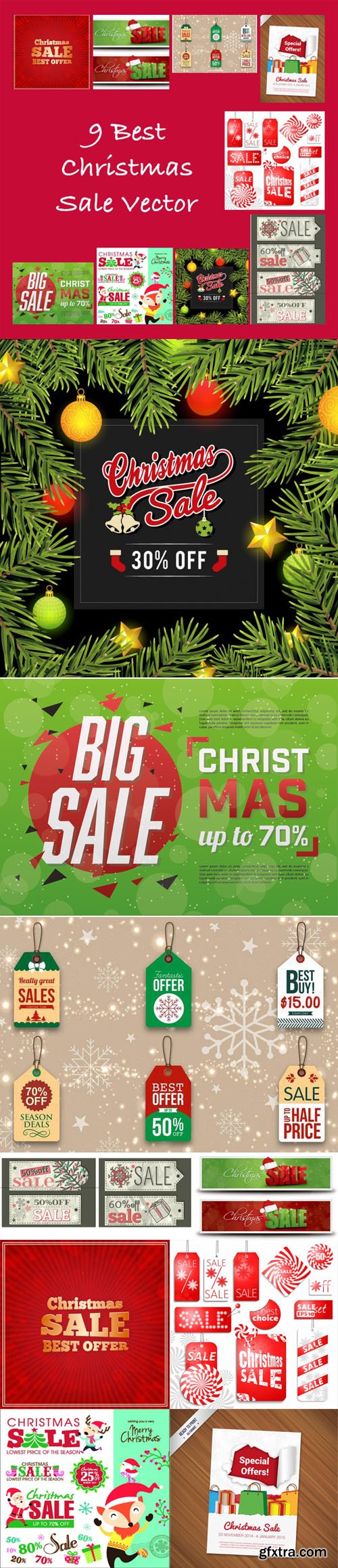 9 Best Christmas Sale Vector (AI/EPS)