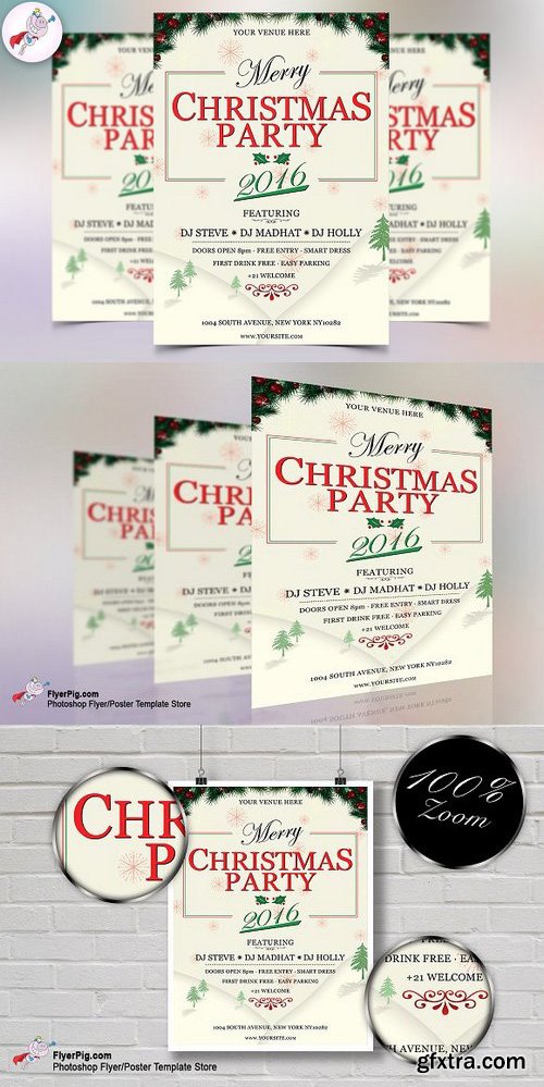 CM - Christmas Party 2016 Flyer Template 1112392