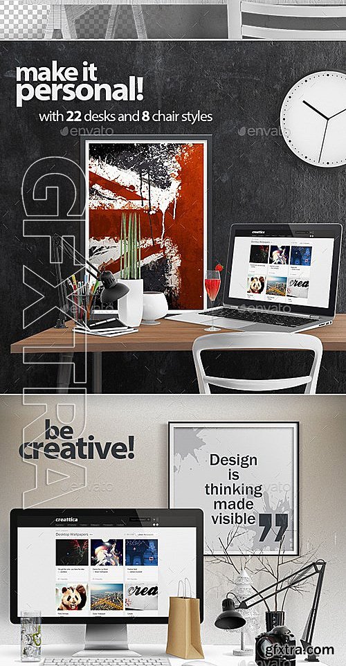 GraphicRiver - Desk Scene Mock-Up Creator 12948098