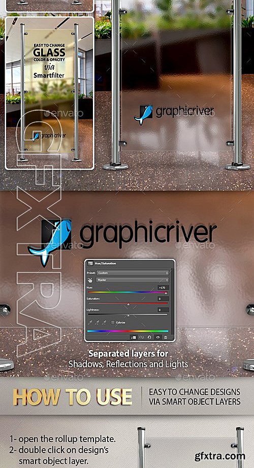 GraphicRiver - Glass Banner Rollup Mockup 13281293