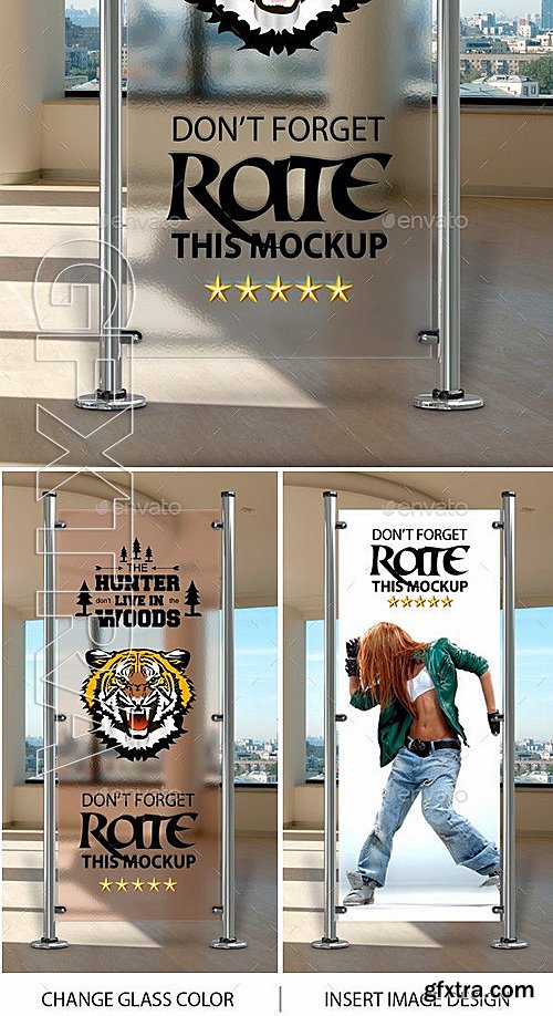 GraphicRiver - Glass Banner Rollup Mockup 13281293