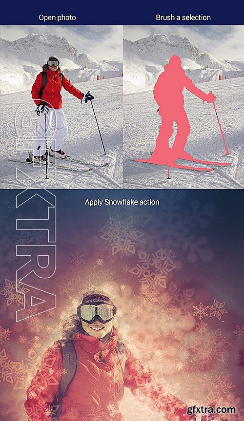 GraphicRiver - Snowflake Effects 13618608