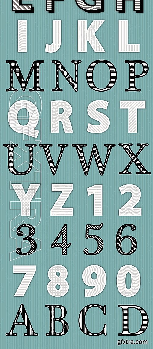 Graphicriver - Vintage Text Styles Bundle 7341962