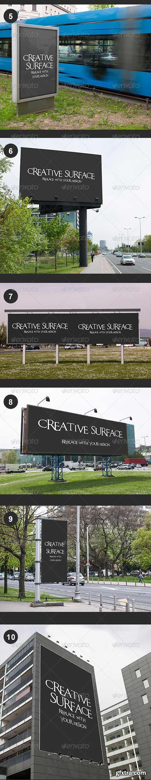 GraphicRiver - 10 Mock Up\'s for Outdoor Advertising Pack 2 7423055