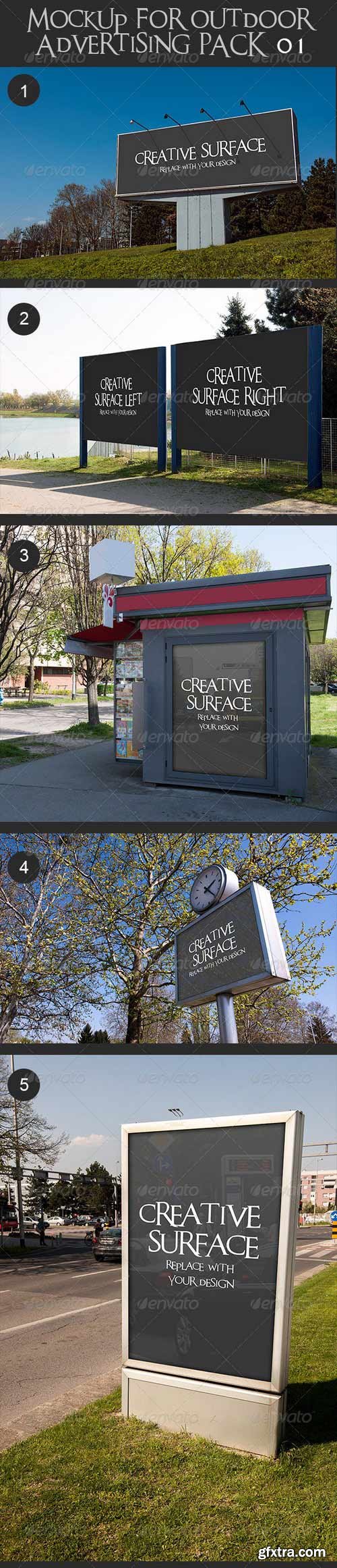 GraphicRiver - 10 Mock Up\'s for Outdoor Advertising 7395610