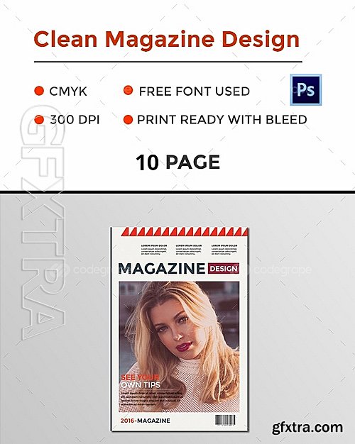 Clean Magazine Design 10760