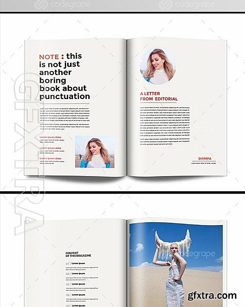 Clean Magazine Design 10760