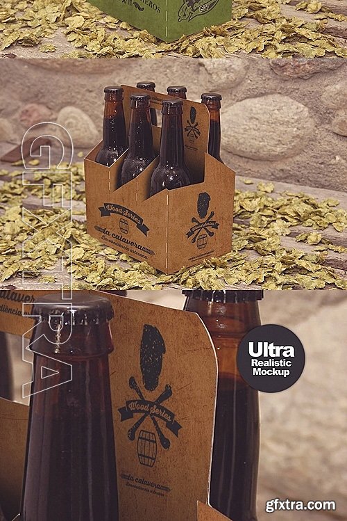 CM - 6 Pack Beer Box Mockup 1122928