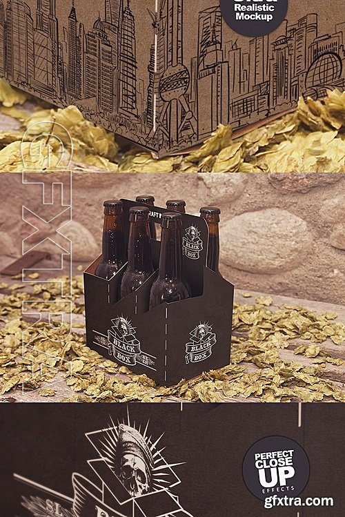 CM - 6 Pack Beer Box Mockup 1122928