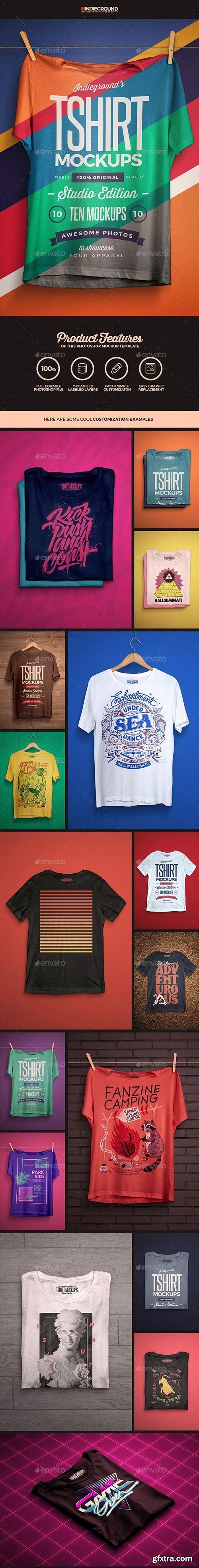 GraphicRiver - Studio T-shirt Mockups - 19014440