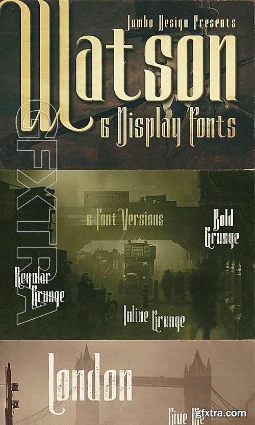 CM - Watson - Vintage Display Font 1122673