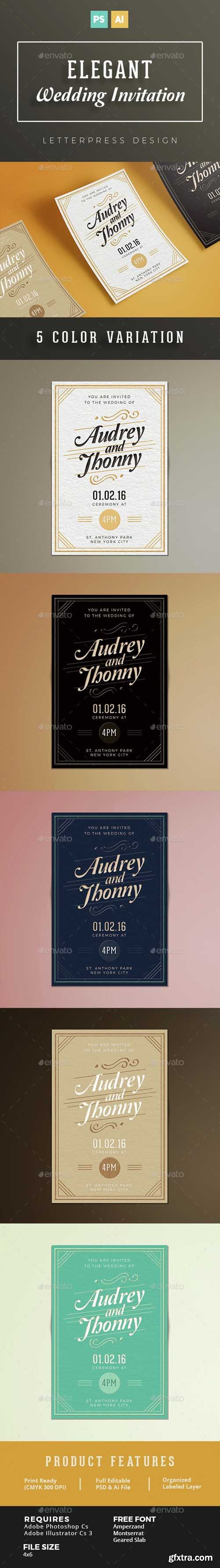 GR - Elegant Wedding Invitation 14665983