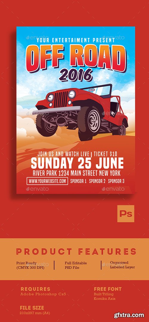 Graphicriver Car Off Road Flyer 16531349