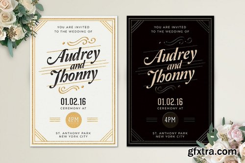 Simple Elegant Wedding Invitation