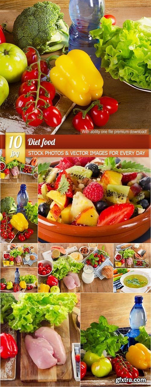 Diet food, 10 x UHQ JPEG