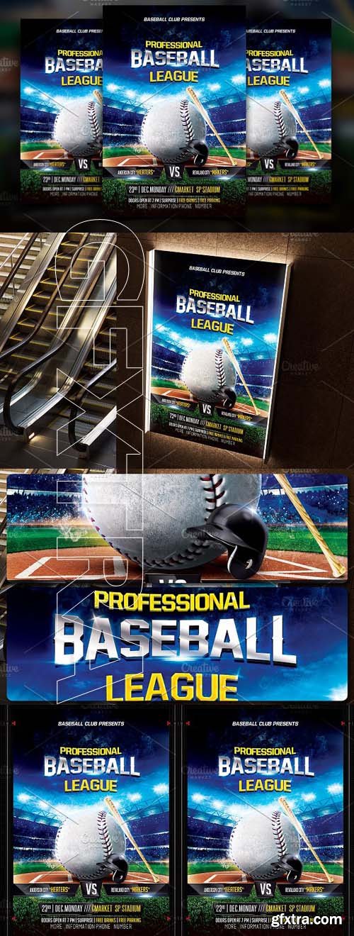 CM Baseball Flyer Template 1117519